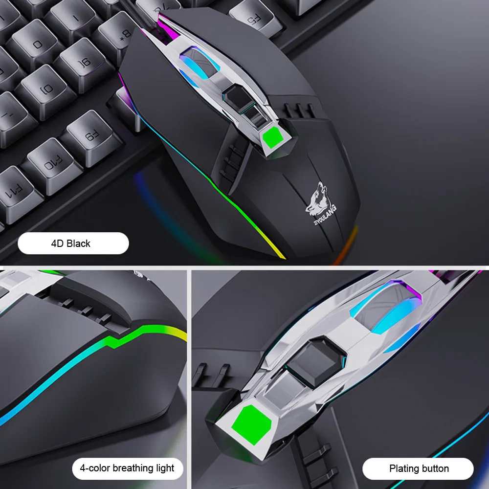 1800 dpi светодиодный 4 кнопки USB профессиональная Проводная игровая оптическая