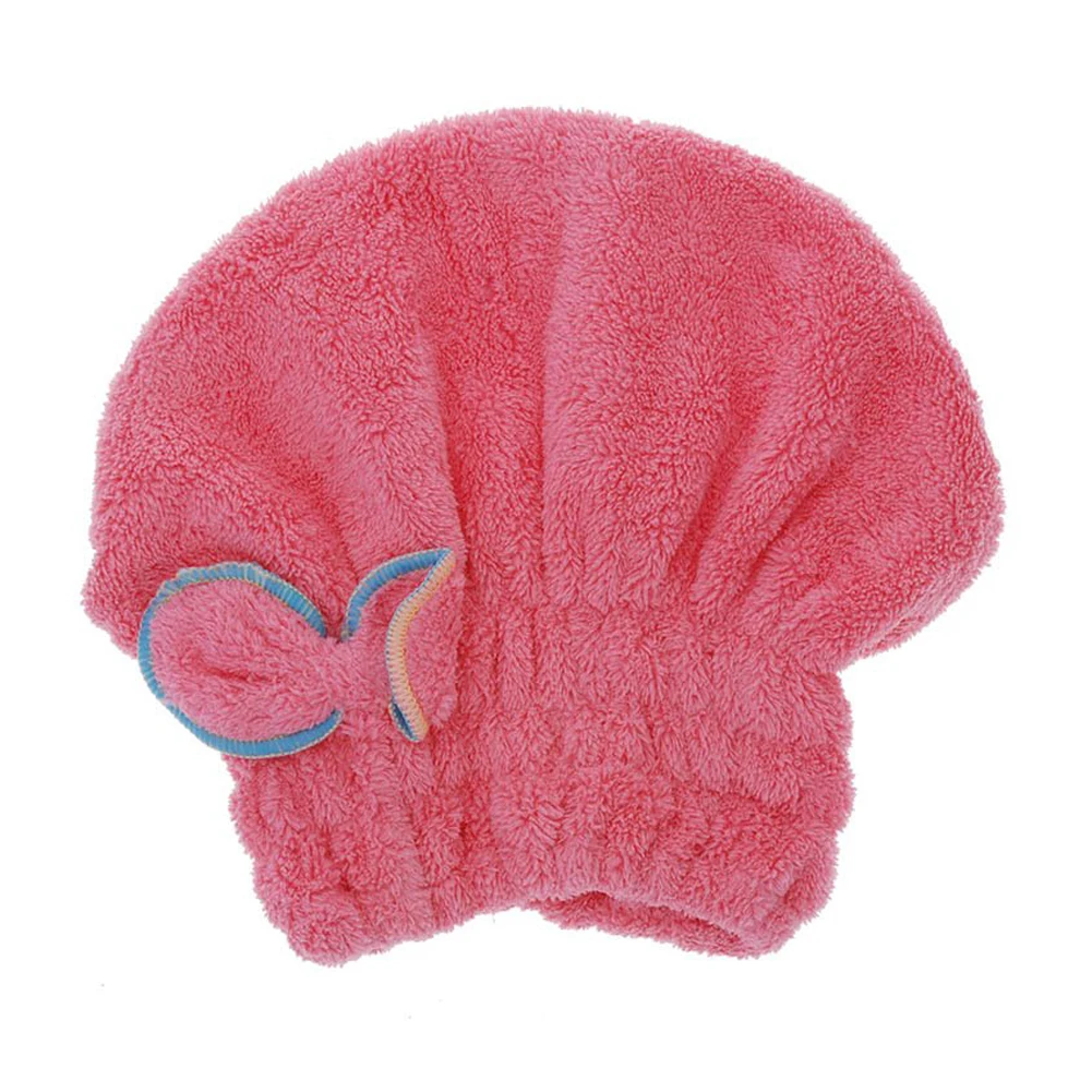 LHBL полезные minifiber сухие волосы шляпа быстро высушить волосы свернутые полотенце шапка(арбуз красный
