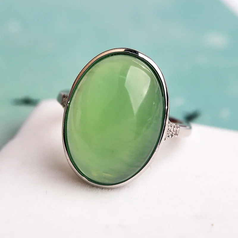 Женское Ювелирное Украшение в стиле ретро|purple stone rings|chrysoprase ringsstone ring |