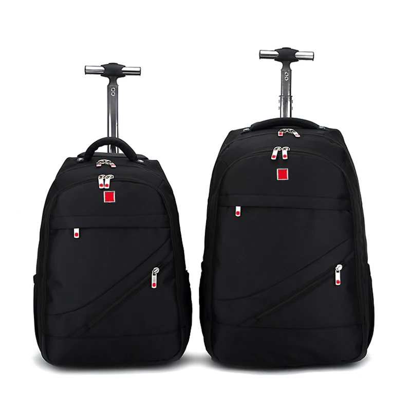 BeaSumore Shoulders Travel Bag 18 inch Student Rolling Luggage Backpack