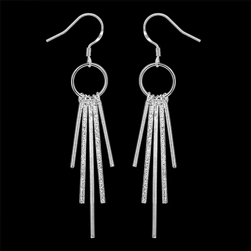 silver delicate earrings
