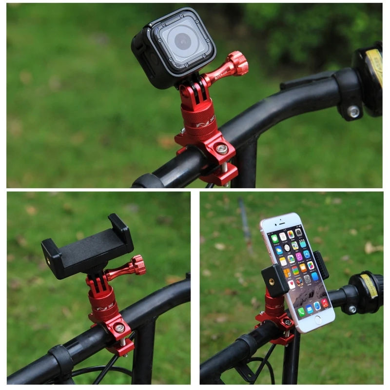 Для Go Pro велосипедное крепление вращающийся на руль велосипеда держатель адаптер кронштейн для Gopro Hero 5 SJ6000 Xiaomi yi2 аксессуары