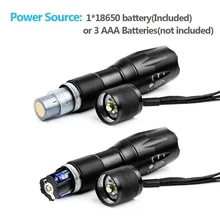 world-Bright 5000LM X800 new T6 LED Flashlight Torch Lamp G700 Light Kit free shipping