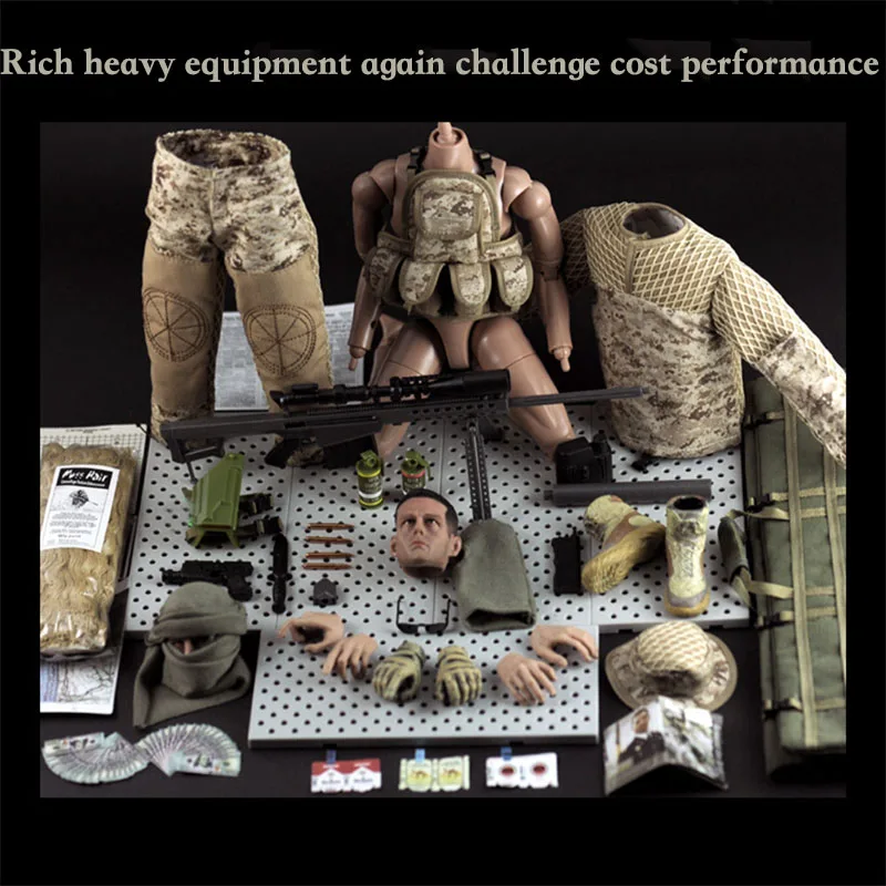 Джунгли снайперский солдат пластмассовые игрушечные модели 30 см Высота 1/6 военные весы Набор Кукла супер Гибкая 1" экшн-фигурка кукла игрушки