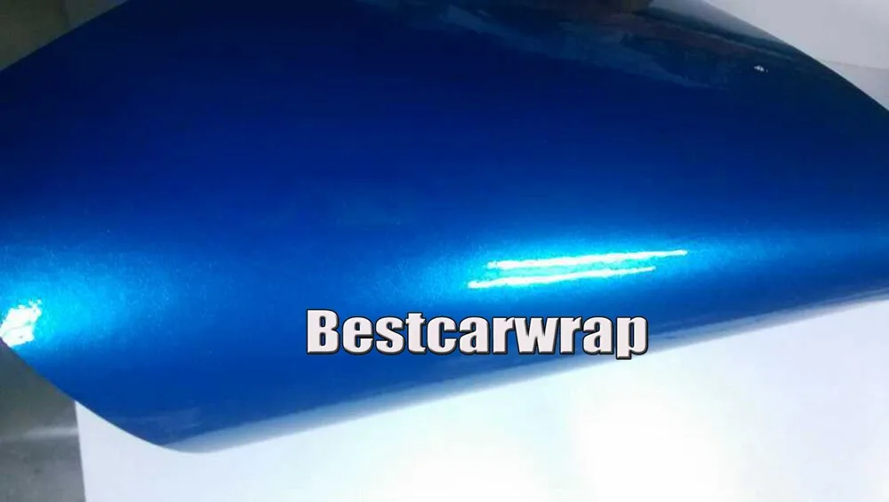 glossy light blue metallic metal blue 3M vinyl wrap car wrapping sheets (8)