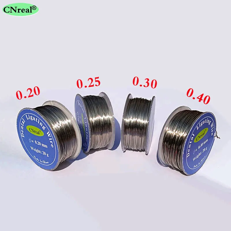 4 rolls/set Dental Ligature Wires (0.20/0.25/0.30/0.40mm) Orthodontic