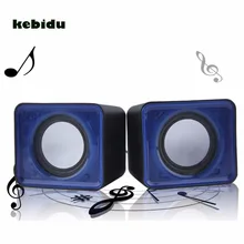 Kebidu USB 2,0+ 3,5 мм разъем музыкальный динамик мини музыкальный стерео динамик для мультимедиа настольный компьютер ноутбук