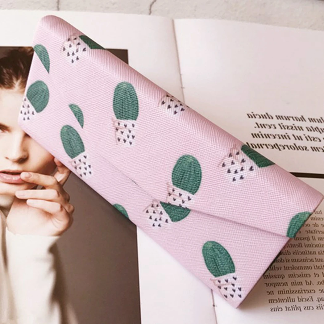 Student Myopia Folding Glasses Case Sunglasses Women And Men Glasses Box Fresh Portable Flamingo Leaves Banana Leaf Box