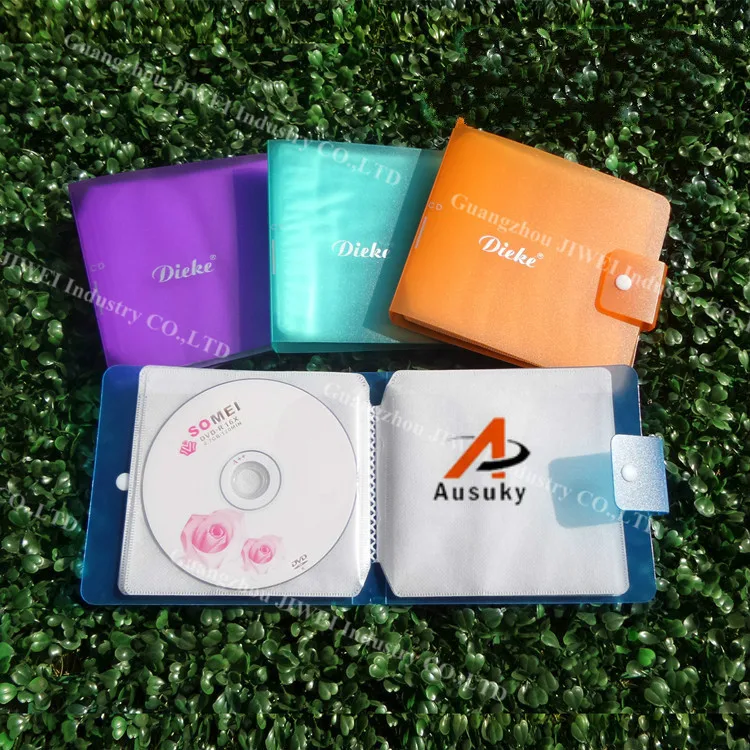 A Ausuky Новый Pinkycolor портативный чехол с 12 дисками для DVD CD пластиковых кнопок