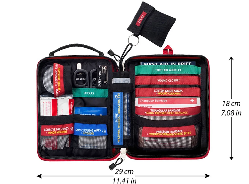 Survival Kettensäge Tasche Mini-Werkzeug Handkettensäge Notfall Camping Kit 