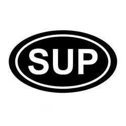 15,6 см * 8,9 см стоячего Совета Sup Европейский стиль овальной виниловая наклейка Стикеры укладки окна Стикеры