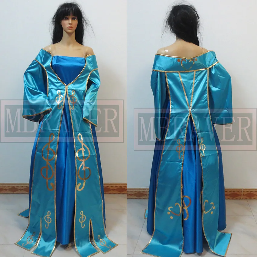 Lol Sona Buvelle Maven of the Strings Christmas cosplay costume Custom Made Any Size | Тематическая одежда и униформа
