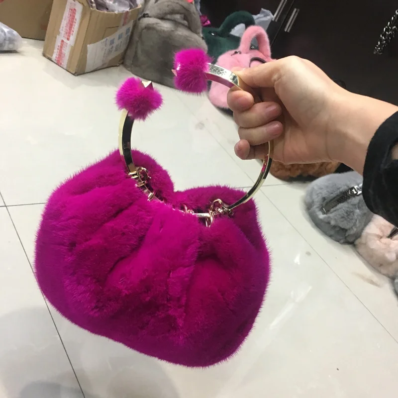 100% natural mink fur handbag (11)