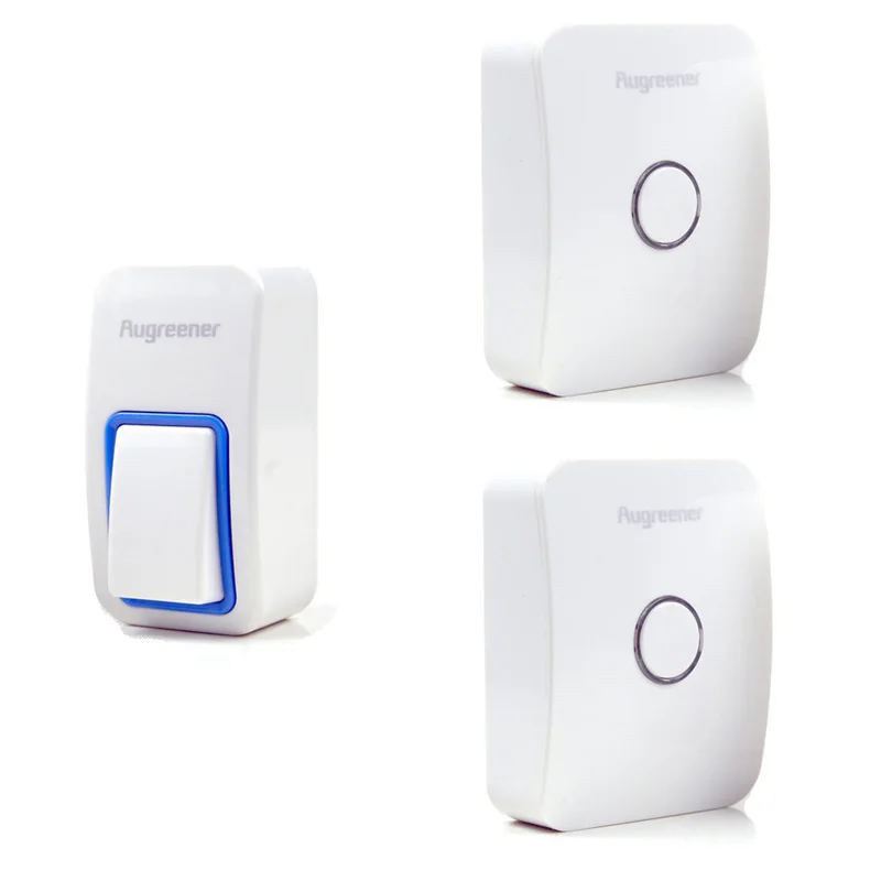 

25 Tunes Wireless Remote Control Doorbell Door Bell Chime,One Button and Two Receivers No need battery,Water proof, AC220V