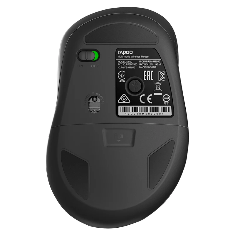 Новая многофункциональная Бесшумная Беспроводная мышь Rapoo M500 с 1600 dpi Bluetooth 3,0/4,0 RF 2,4 GHz для подключения трех устройств офисная мышь