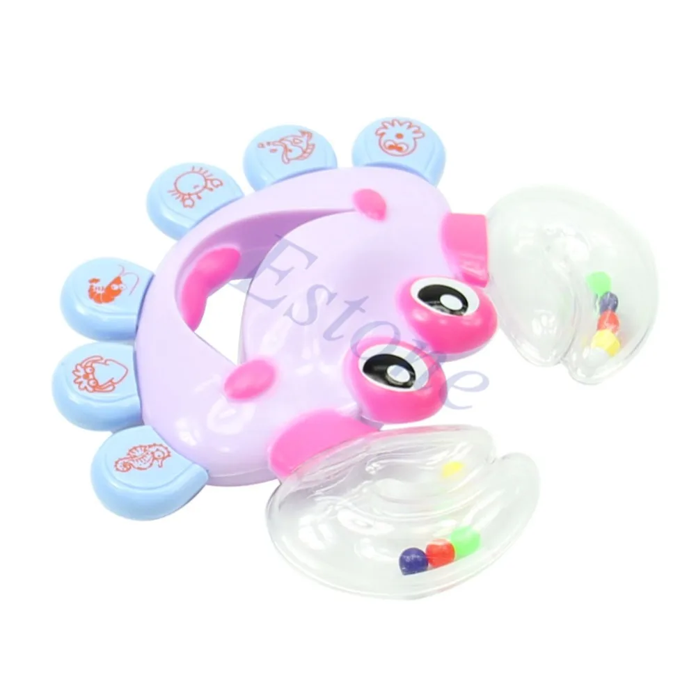 Kids Toy Baby Crab Design Handbell font b Musical b font font b Instrument b font