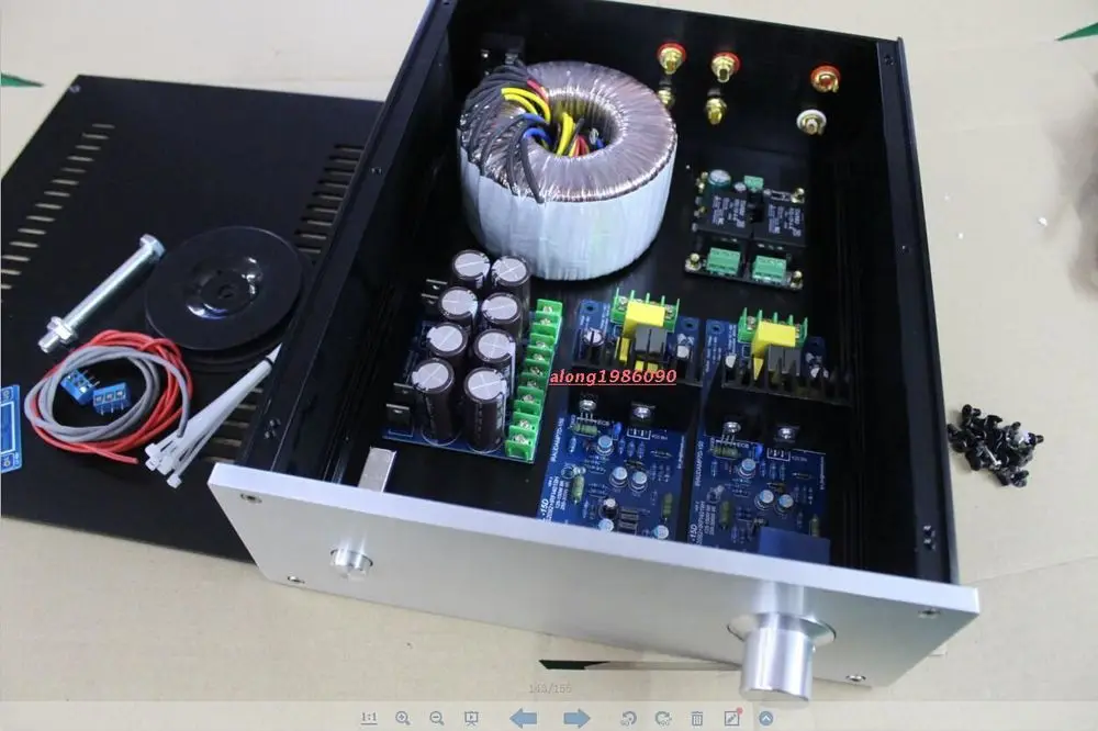 Новый усилитель DIY L25D Плата усилителя мощности + коробка трансформатор блок