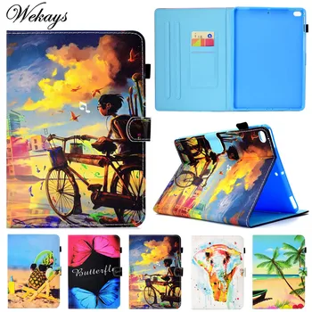 

Wekays For Coque Apple IPad 9.7 2018 Cute Cartoon Pineapple Leather Flip Fundas Case For IPad 9.7 2017 A1822 A1823 Cover Cases