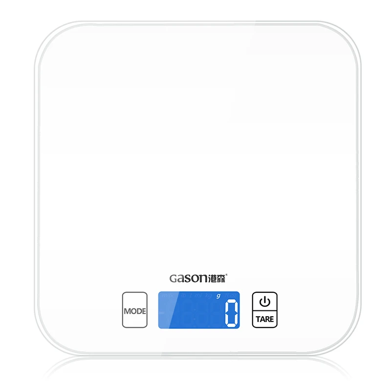 White GASON C1 весы кухонные электронные 15кг/1г - Цвет: White