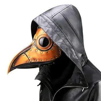 

Halloween Mask Metal Frame Steam Punk Plague Bird Mask Full Face Unisex Role Play Mask Masquerade Party Stage Performance