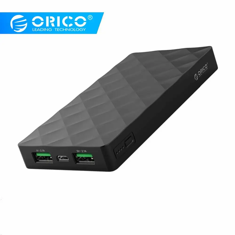 ORICO 10000 мАч полимерный внешний аккумулятор, портативная Внешняя USB батарея для мобильного телефона, зарядное устройство для xiaomi IPHONE 8 X