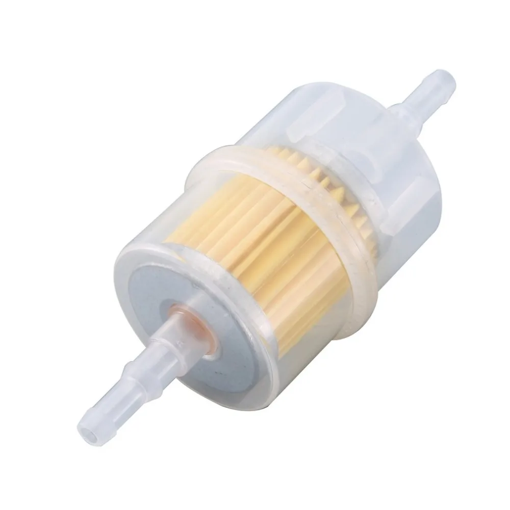 2 x Universal Petrol Inline Fuel Filter To Fit 6mm and 8mm Pipes