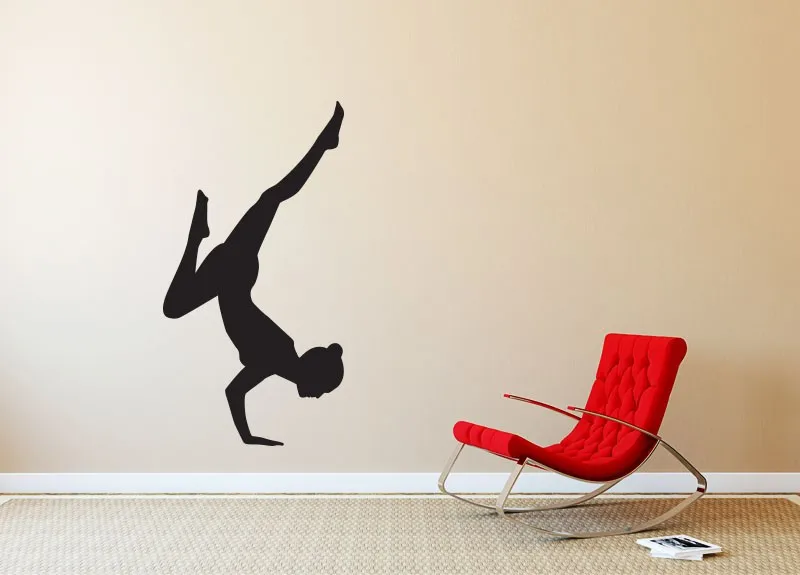 Yoga Pose Silhouette Wall Decals Yoga studio Art Decoration Vinyl Wall