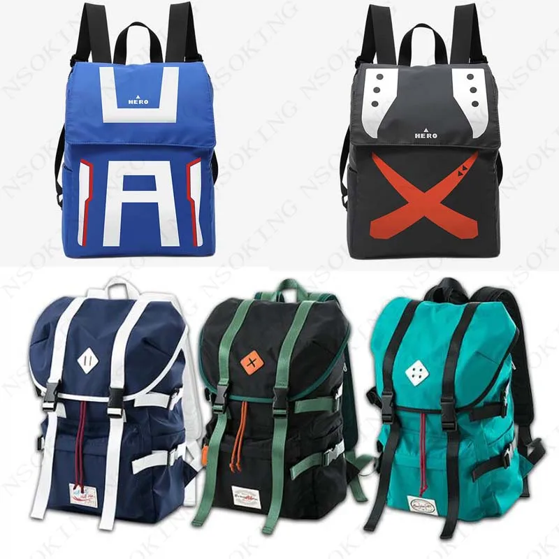 Mochila de Anime Boku no Hero Academia, cosplay de My Hero Academia,  Midoriya Izuku, Bolsa Escolar negra para estudiantes, bolsas de Viaje  Unisex|Mochilas| - AliExpress