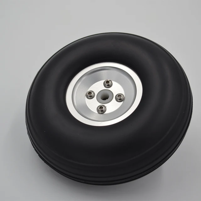 Best Offers 1 pair 4.5" 114mm PU Wheel with Dia-Casting Aluminum Hub 4.5 Inch for RC Airplane Model Parts Best Offers 1 pair 4.5" 114mm PU Wheel with Dia-Casting Aluminum Hub 4.5 Inch for RC Airplane Model Parts