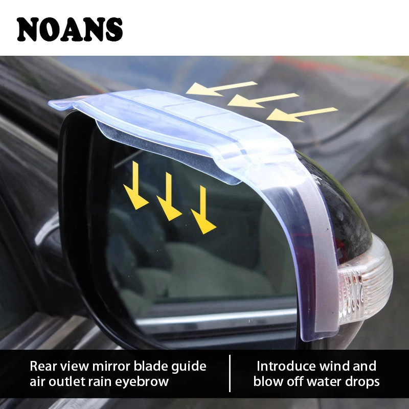 

NOANS Car-styling Rearview Mirror Rain Eyebrow Visor Shade For Suzuki swift grand Chevrolet Cruze Aveo Captiva Audi A3 A4 B6 B8