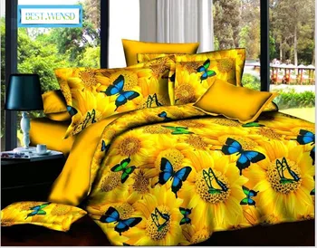 

BEST.WENSD luxury bedding set king winter Butterfly- Jacquard bed linen,duvet cover pillowcase christmas decorations for home