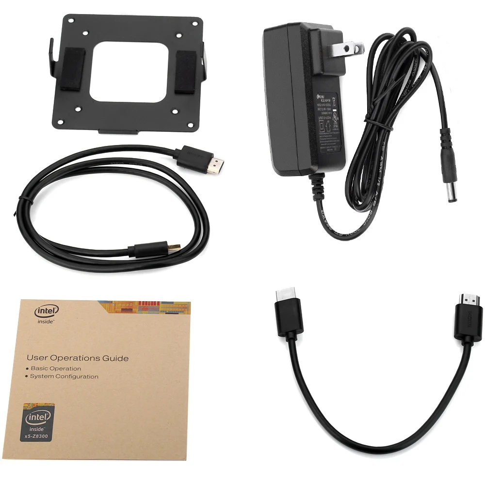 Z83II Мини ПК 4 Гб + 64 Intel Atom X5 Z8350 четырехъядерный бит Bluetooth4.0 HDMI 2 4G 5 8G WiFi TV Box Media Palyer X86