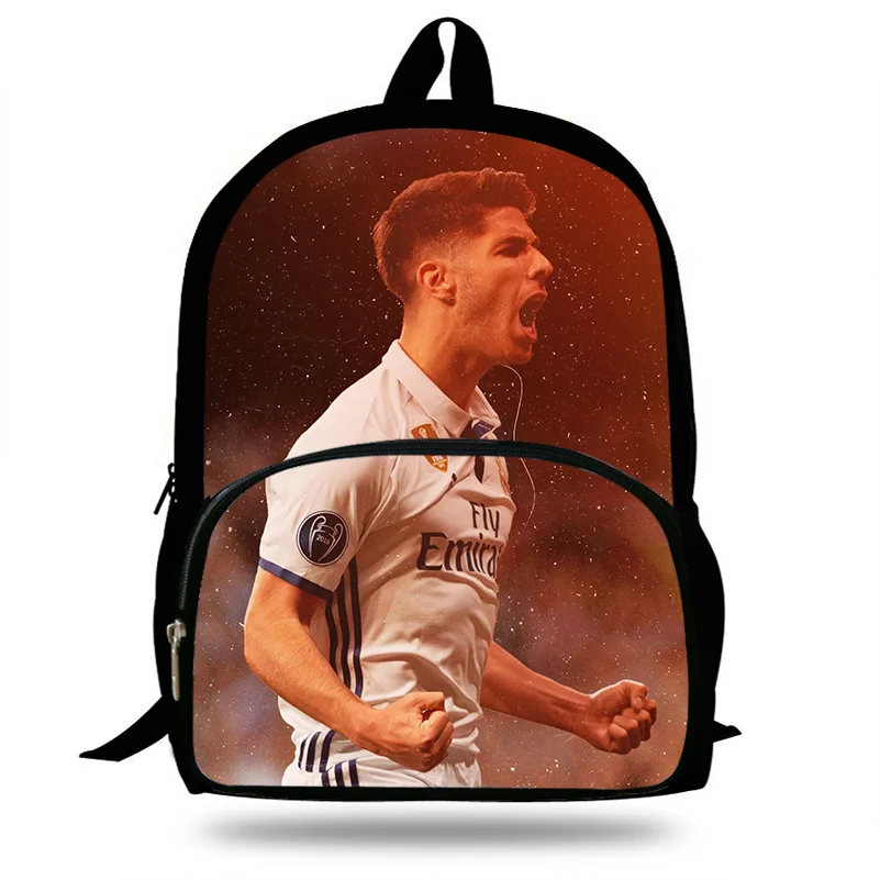 New Oxford fabric school bags for boys kids backpack Marco Asensio Football Star bookbag  primary students children's bag