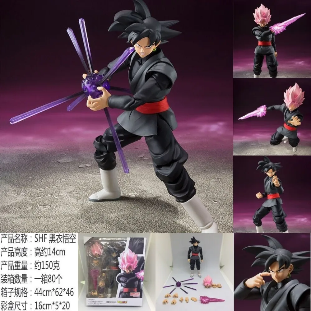 

NEW 14cm dragon ball Super Saiyan Son Goku Zamasu Goku Goku Black movable Action figure toys doll Christmas gift with box