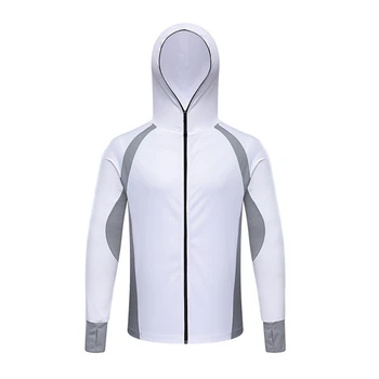 

Men Fishing Clothing Quick Dry Long Sleeve Breathable Fishing Shirts Anti UV Hooded Cycling Hiking Fishing Jackets