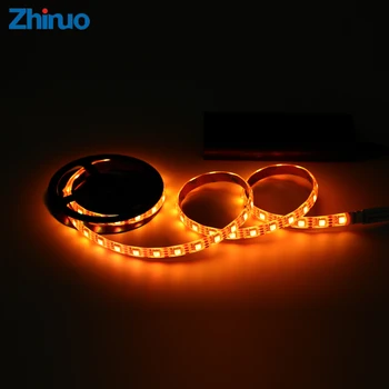

ZHINUO USB 5V RGB LED Strip light Ribbon SMD 5050 Tape Backlight TV Lamp For Cabinet Leds 5 volts With 24 Key Remote Control