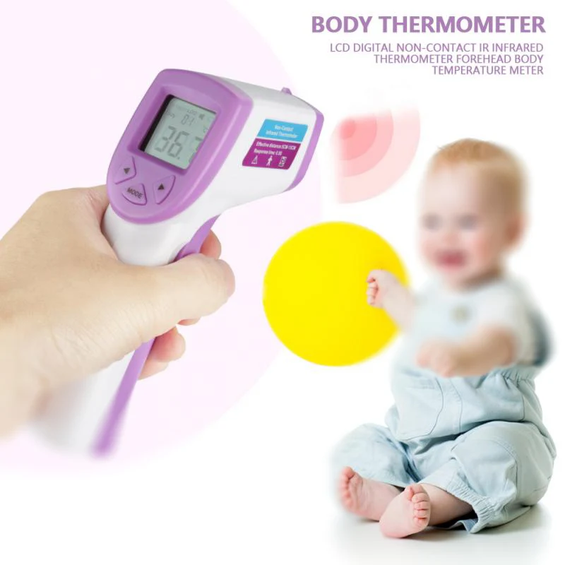 LCD Digital Non-contact IR Infrared Thermometer Forehead Body Temperature Meter