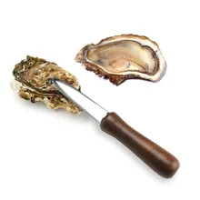 Деревянная ручка ножи для устриц в виде ракушки нож для устриц нержавеющая сталь устричный нож морепродукты инструменты