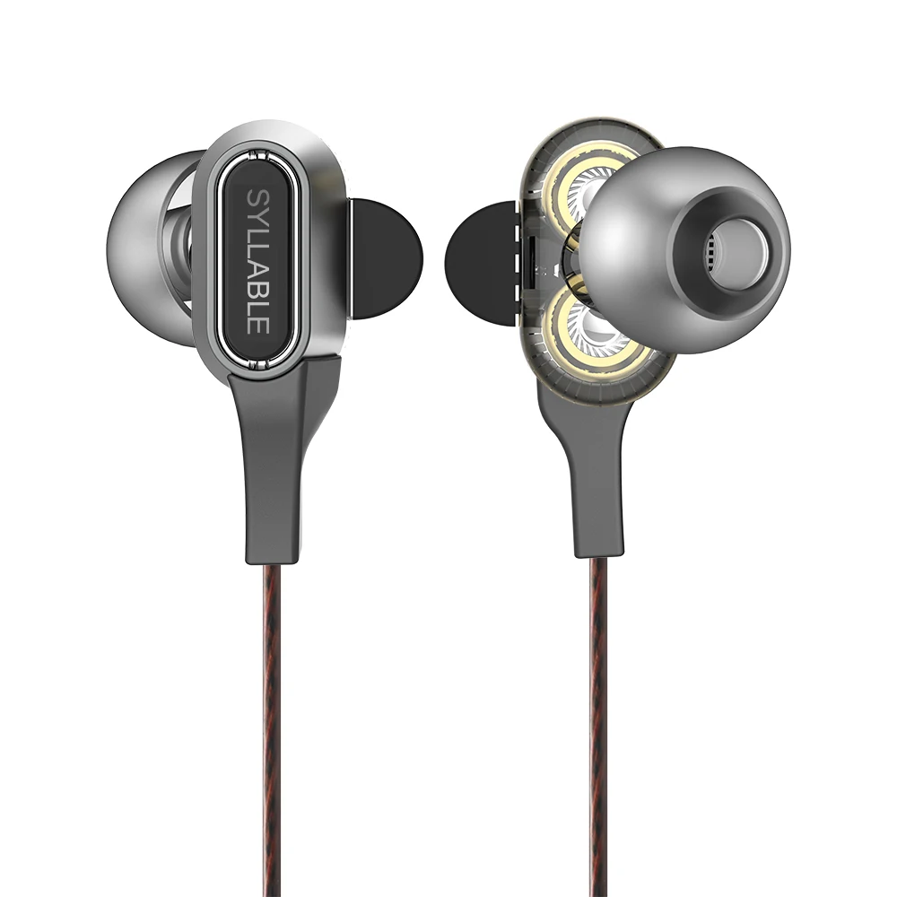 SYLLABLE S1 Wired Headset 3 5mm jack Earphone with Mic and Remote HD sport handsfree headset