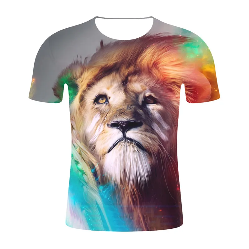 New Animal 3D Print Lion T-shirt Punk Print Shirts Gothic Plus Size Mens Clothing Funny Tshirt Men Short Sleeve T-Shirts New Animal 3D Print Lion T-shirt Punk Print Shirts Gothic Plus Size Mens Clothing Funny Tshirt Men Short Sleeve T-Shirts