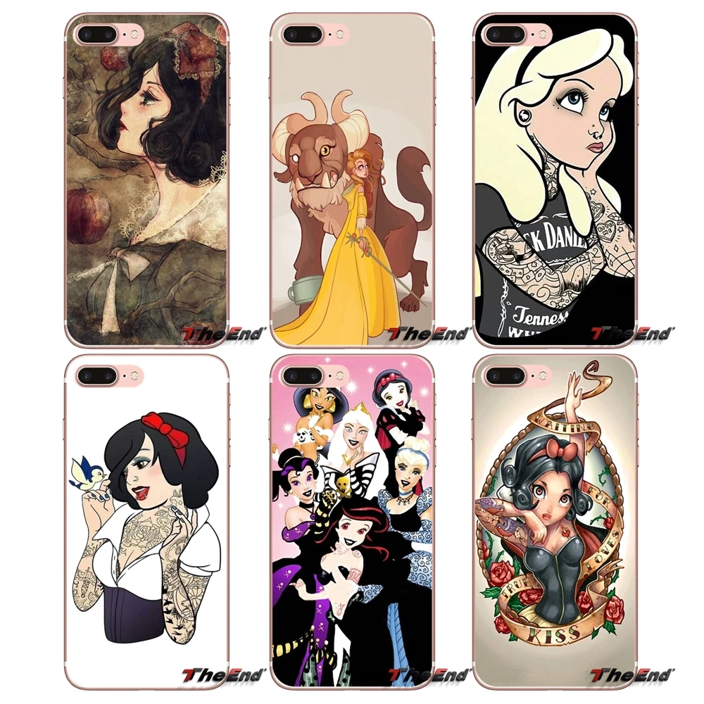 

Tattooed princess Alice Ariel Soft TPU Case For Samsung Galaxy J1 J2 J3 J5 J7 A3 A5 A7 2015 2016 2017 J530 J730 Fundas Coque