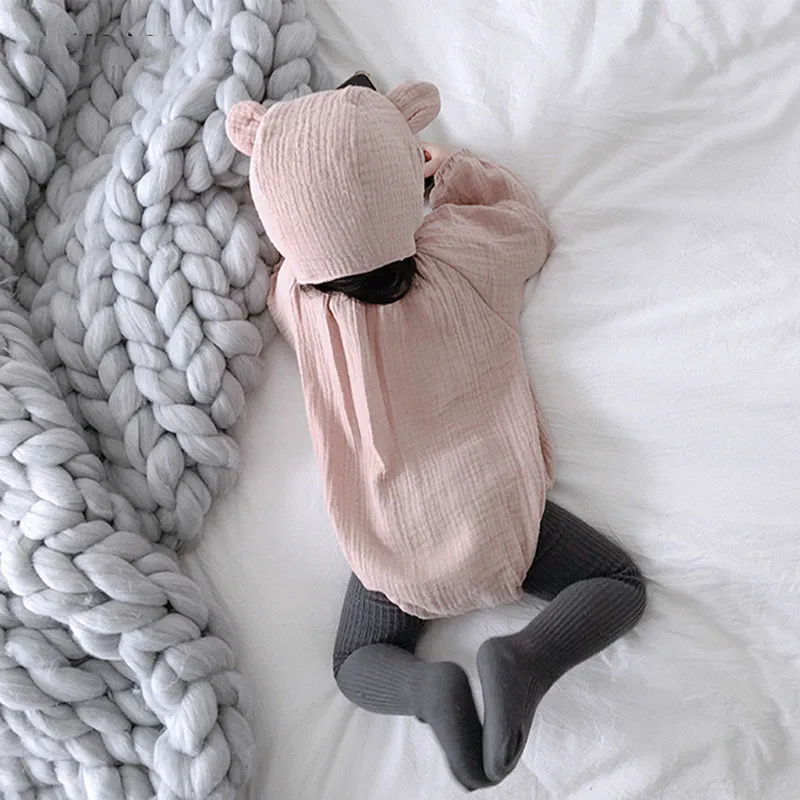 Bebé Ropa de manga larga bebé niña mamelucos + sombrero recién nacido monos moda producto infantil Ropa Bebe bebé oso traje Bebé Ropa de manga larga bebé niña mamelucos + sombrero recién nacido monos moda producto infantil Ropa Bebe bebé oso traje