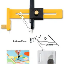 Сделано в Японии оригинальные Olfa Компасы Circle Cutter(cmp-1) /до 6 дюймов отправка 15 дополнительных лезвий