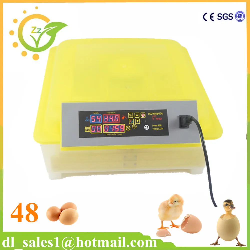 

Hot Sale 48 Eggs Incubator CE Approved Full Automatic Mini Chicken Egg Incubator Poultry Hatchery Machine