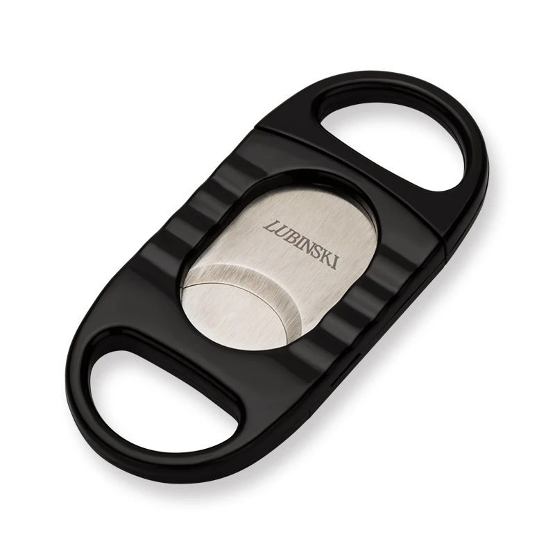 

LUBINSKI Pocket Portable Plastic Scissors Big Ring Gauge Cigar Cutter Stainless Steel Duals Cigars Sharp Tobacco Cutting