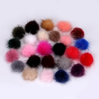 

5CM Semi-circle Natural Mink Hair Ball Diy Handmade Accessories Clothing Shoes Caps Material Components for Jewelry Making