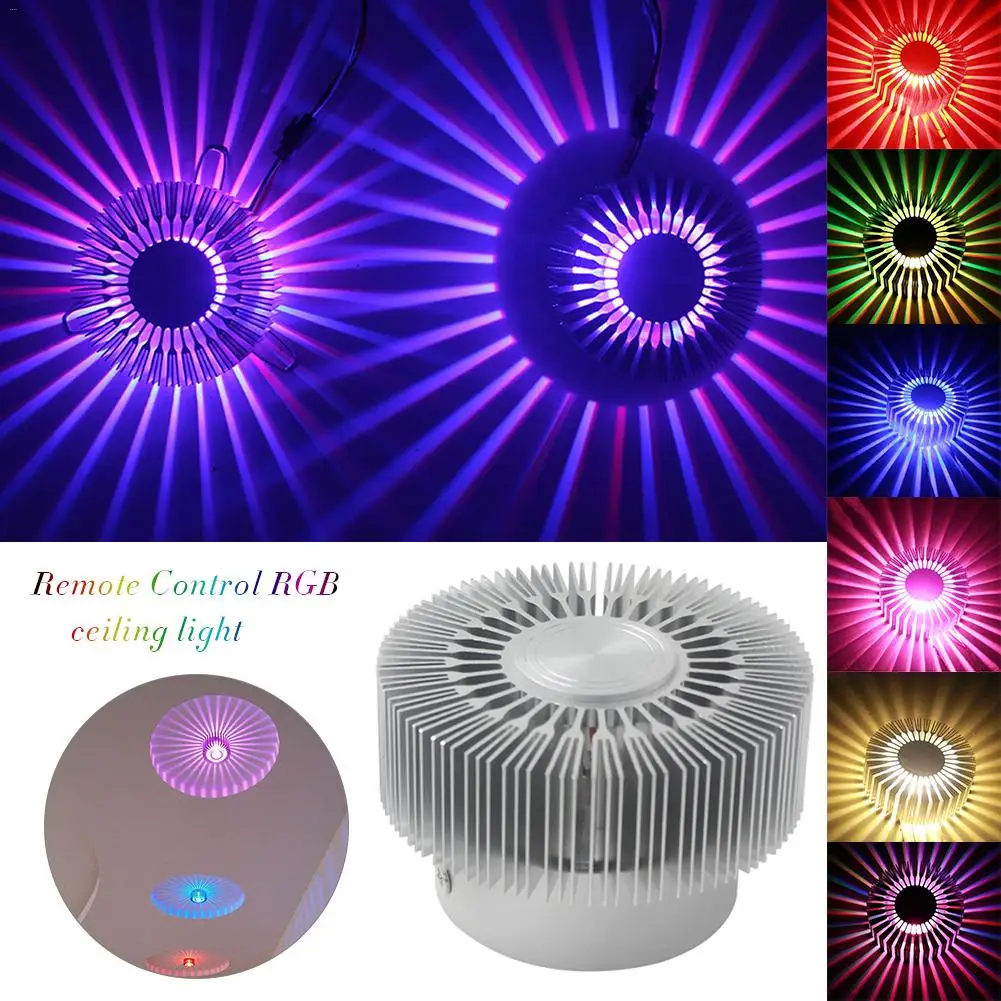 

RGB LED Wall Light Ceiling Light Aisle Corridor Decorative Lamp With Remote Controller For Bar Lobby KTV Home