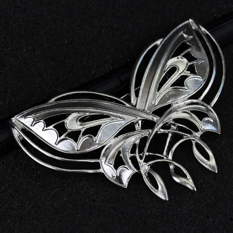 

HANCHANG Fashion Jewelry Silver LordRings Arwen Butterfly Breast Pin Twilight Star Jewelry Brooch For Women Party Accessories