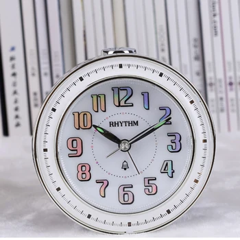 

Small Creative Night Light Alarm Clock Electronic Snooze Table Mechanical Alarm Desk Clocks Glow Wecker Bedside Clocks 50A0145
