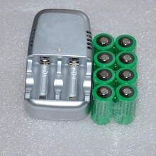 8 шт 3 в CR2 перезаряжаемая литий-ионная батарея 800 мАч+ 1 шт зарядное устройство Замена для 3,2 В CR2 CR15270 для камеры polaroid